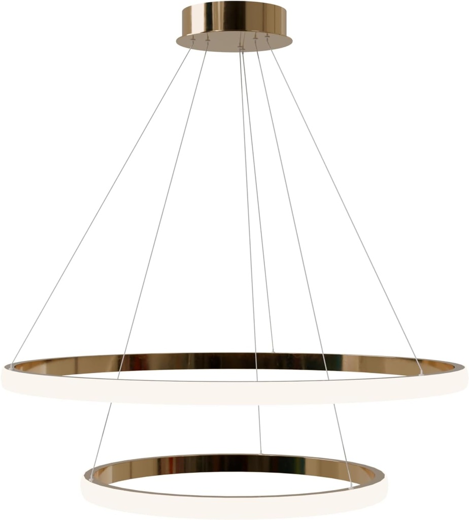 LUSTRE DOUBLE DORÉ