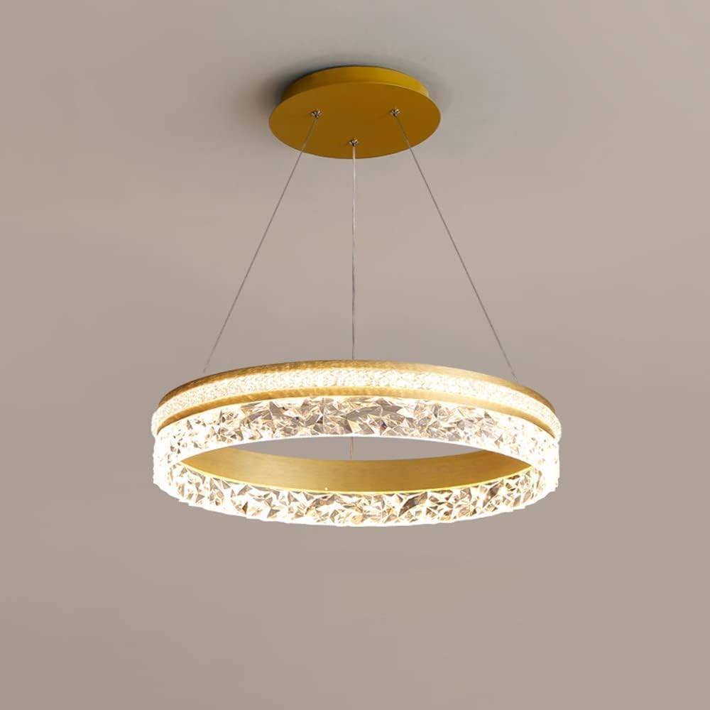 LUSTRE UNI DORÉ