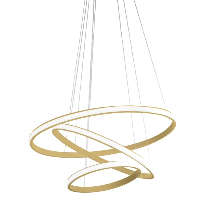 [LST-DR-002] LUSTRE DORÉ 3 CERCLE