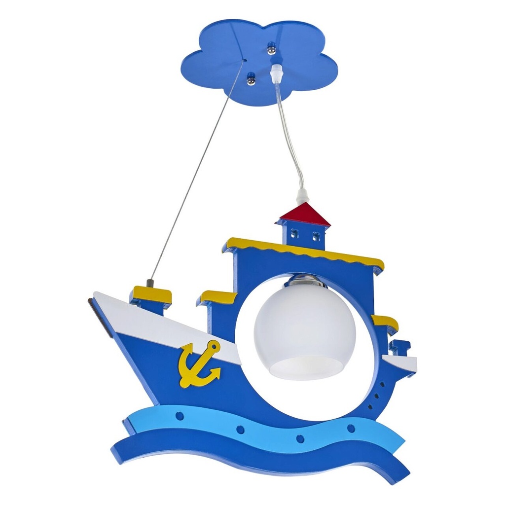 SUSPENSION BATEAUX BLEU