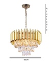 LUSTRE TRADI BATTON DORÉ