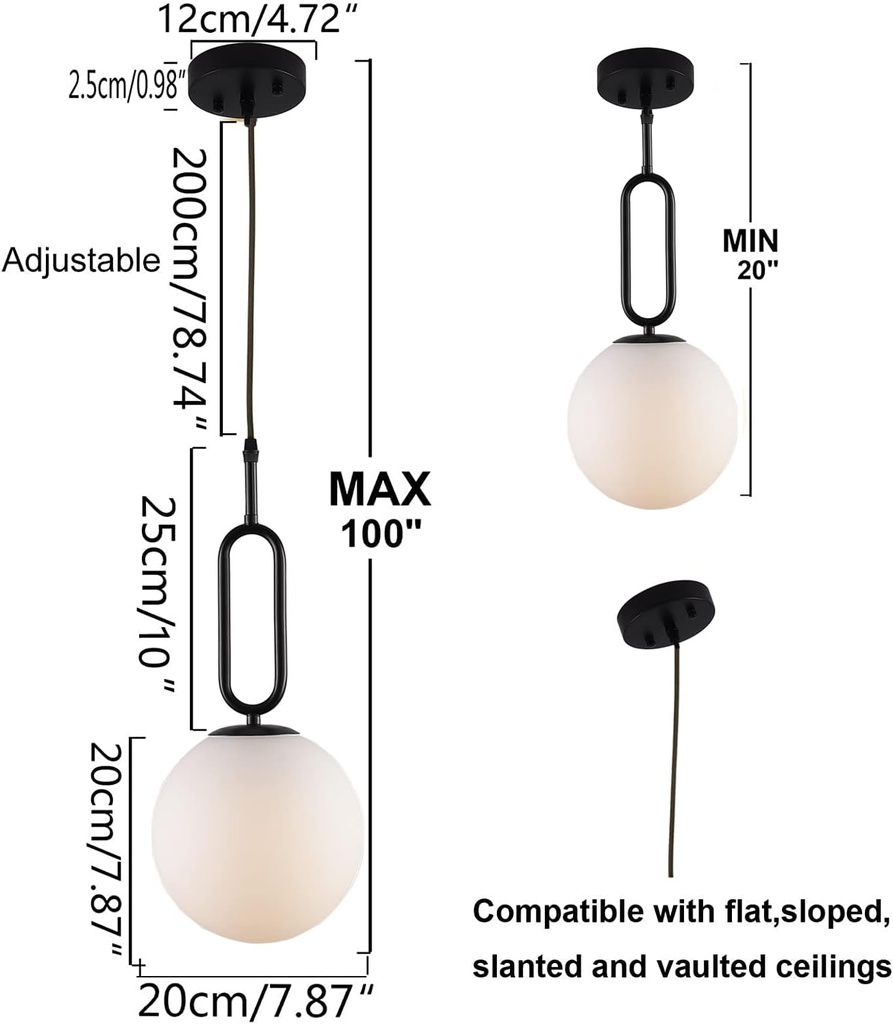 Suspension oria noir